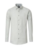 Venti Modern Fit Hemd - Botanic Weave Green