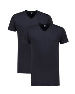 Alan Red T-Shirt - Vermont Navy Extra Lang - 2/pack