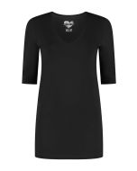 XOX - Basic Top V-Ausschnitt Black